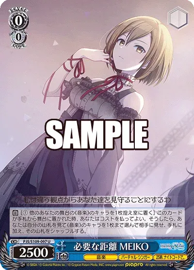 必要な距離 MEIKO